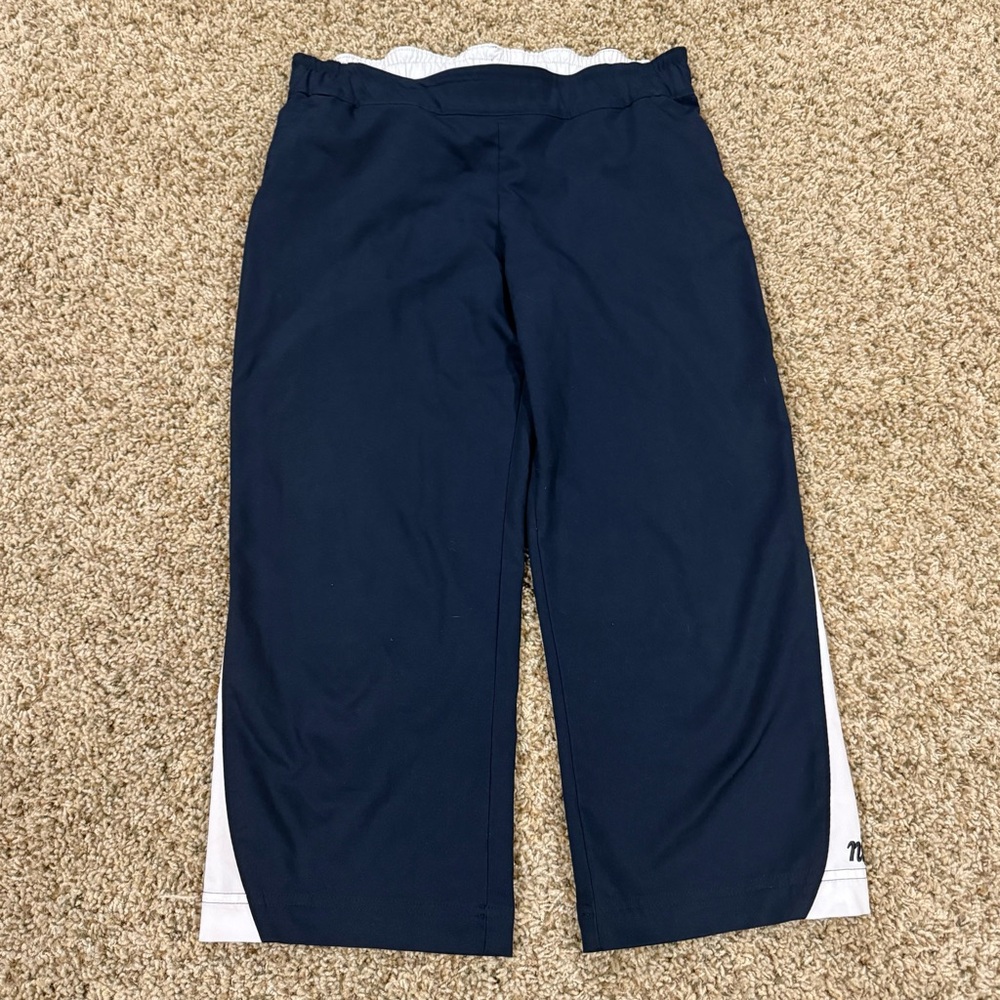 Y2K Nike Windbreaker Baggy Activewear Blue Track Pants Youth Sz.S(4-6)